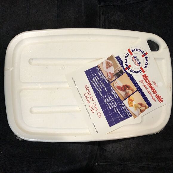 VTG US MADE Microwave-able Cutting Board Fast Warmups Reversible Juice Groves WT - Picture 1 of 5